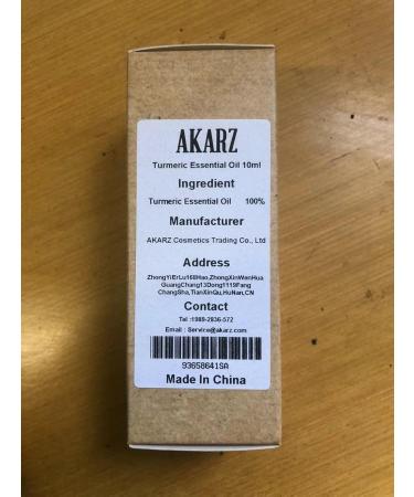 Premium Akarz Essential Turmeric Oil - Therapeutic 10ml for Skin Hair DIY Aroma & Massage - Buy Online on GoSupps.com