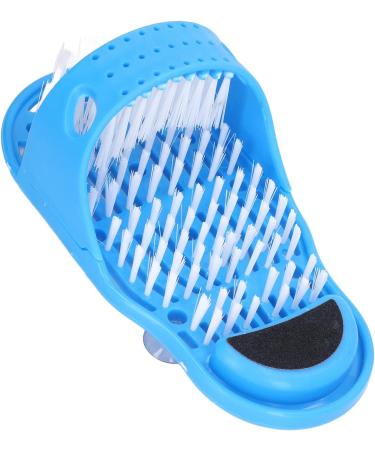 BlueKey Shower Foot Scrubber Mat with Suction Cups: A Simple Feet Cleaner Exfoliating Foot Washer for Improved Dead Skin Removal and Pressure Relief - Buy Online on GoSupps.com