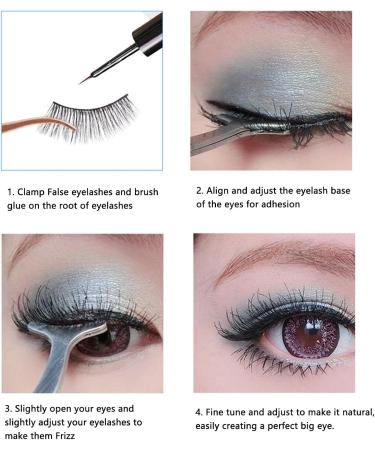 Eyelash Applicator Tool DIY Rose Gold Curved Lash Tweezer for Easy Lashes Application and Removal - Buy Online on GoSupps.com