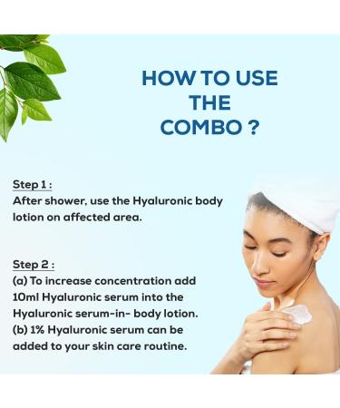 CGG COSMETIC CLEAN GREEN GORGEOUS COSMETIC Hyaluronic Acid Serum In Body Lotion & Free 10Ml Sample Of 2% 200Gram White - Buy Online on GoSupps.com