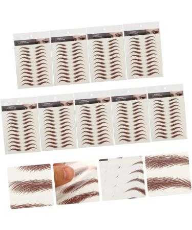 BIUDECO Eyebrow Pen 9 Sheets Waterproof Eyebrow Stickers Eyebrow Transfers Stickers for Women Temporary Brow Tattoos 6d - Buy Online on GoSupps.com