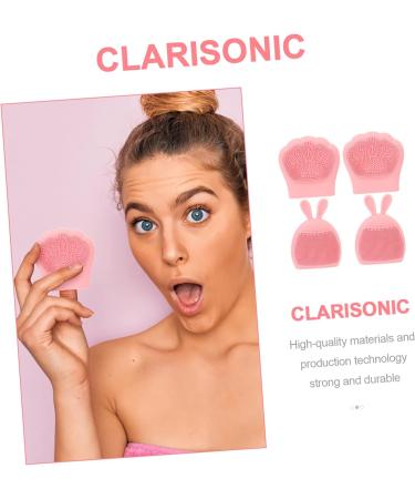 minkissy 8 Pcs Rabbit Ears Facial Brush Silicone Face Scrubber for Women Facial Cleansing Pads Facial Cleansing Brush Lady Facial Brush Face Brush Pink Detergent Miss Portable Silica Gel Light Pinkx2pcs 7.5x7.5cmx2pcs - Buy Online on GoSupps.com