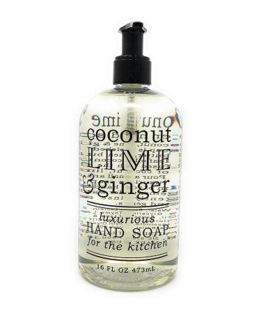 Greenwich Bay Coconut Lime & Ginger Hand Soap - 16 oz - Kitchen Soap - Luxurious Formula - Buy Online on GoSupps.com