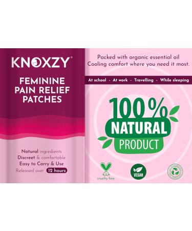KNOXZY Feminine Pain Relief Patches (5 Patches) for Period, Menstrual, Endometriosis & PCOS Pain Relief | Pack of 1 - Buy Online on GoSupps.com