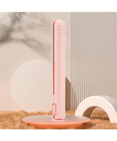 Mini Hair Straightener 1Inch Flat Iron Straightener Curling Iron for Short Hair Small Curling Iron Wands Creates Silky Hair Instantly Professional Flat Iron Hair Curler for All Hair Types Pink