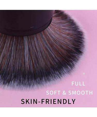 ENZO KEN Mini Retractable Makeup Brush - Small Kabuki Travel Blush Cosmetic Powder Brush with Dustproof Lid (Black/Walnut) - Buy Online on GoSupps.com