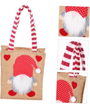 Alipis Christmas Bag Christmas Burlap Bags Xmas Handbag Christmas Bags Drawstring Bag Shopping 1 count (Pack of 1) Picture 3 - Buy Online on GoSupps.com