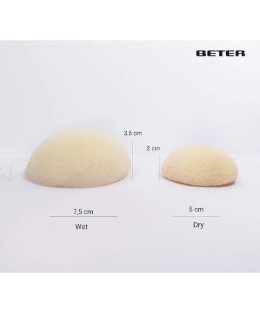 Better Konjac Face Sponge - Natural Sustainable & Gentle Facial Cleaner for Sensitive Skin | Perfect for On-the-Go Peeling - Buy Online on GoSupps.com
