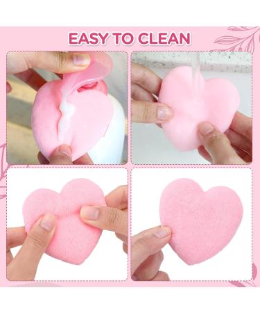 PROUSKY 2 Pieces Heart-Shaped Powder Puffs Powder Puffs Soft Makeup Velour Puff Cotton Mini Powder Puff for Pressed Powder Loose Powder Cosmetic Mineral Powder Wet Dry Makeup (Pink & Light Green) - Buy Online on GoSupps.com