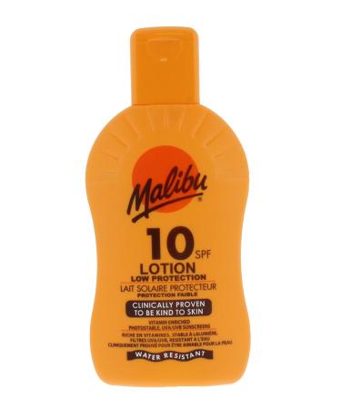 Malibu Low Protection Water Resistant Vitamin Enriched SPF 10 Sun-Screen Lotion 200ml