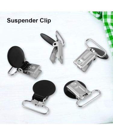 10pcs 25mm Black Pacifier Suspender Clips - Durable Holder for Baby Braces | International Shipping Available - Buy Online on GoSupps.com