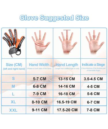 Upgraded Rehabilitation Robot Gloves Relieve Hand Stiffness Hemiplegia Stroke Arthritis Left & Right Hand Finger Rehabilitation Trainer(Size:XL Color:Right Hand) X-Large Right Hand - Buy Online on GoSupps.com