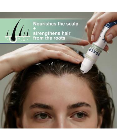 Hair Growth Oil 25ml Root Stimulator Roller - Nourishing Hair Oil | For Women and Men Daily Care Nighttime Shower After-Cut Hair Preparation - Buy Online on GoSupps.com