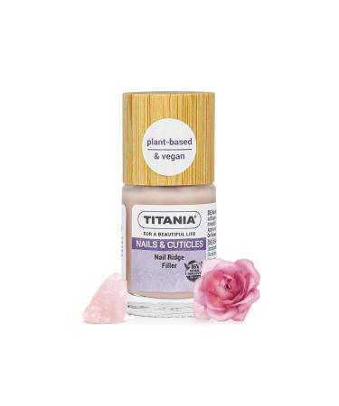 TITANIA Fabrik TITANIA Ridge Filler Nail Polish 12 ml groove filler 86 natural ingredients vegan quick drying makes grooves undercoat bamboo lid dermatologically confirmed