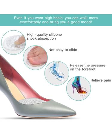 MauSong Women's Metatarsal Pads - 3 Pairs High Heel Foot Cushions for Foot Discomfort - Buy Online on GoSupps.com