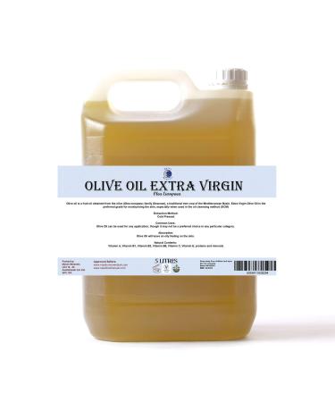 Mystic Moments |Olive extra virgin carrier oil 10 liter - pure and natural oil perfect for hair face nails aromatherapy massage and oil dilution vegan GVO - free