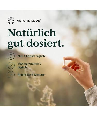 Nature Love Camu Camu Extract Capsules - Natural Vitamin C - 120 Vegan Capsules 640mg - Lab-Tested Additive-Free - 4-Month Supply - Made in Germany - Buy Online on GoSupps.com