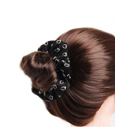 Buy Classic Hair Ties for Women - Black & White Elastic Ponytail Holders 12-Piece Set Dotted & Striped Accessories - Buy Online on GoSupps.com