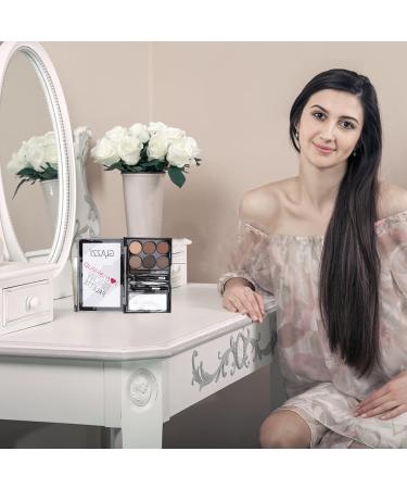 VINTORKY 1 Set Eyebrow Powder Set Waterproof Pigmented Matte Eye Shadow Makeup Flash Suit Makeup Supply Abs 1 count (Pack of 1) As Shown - Buy Online on GoSupps.com