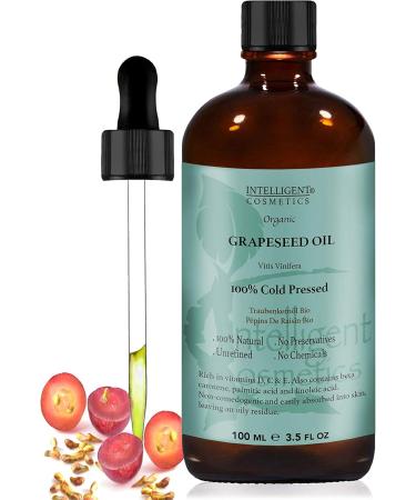GRAPESEED OIL 100ML 100% Cold Pressed Unrefined Organic Pure & Natural. Skin Care Facial Oil Anti Ageing Tightens & Shrinks Large Pores Acne Treatment Balances Oily Skin NEW - Buy Online on GoSupps.com