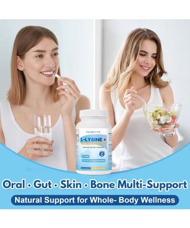 Lysine Monolaurin Capsules 1:1 Ratio Formula Immune Support Oral & Gut Health Lysine + Monolaurin Immune Booster Supplement Non-GMO 100 Vegan Capsules - Buy Online on GoSupps.com