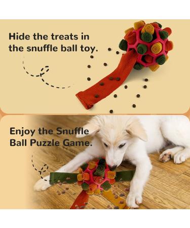 Buy Portable Larimuer Sniffing Ball for Dogs | Interactive Snuffle Toy for Small & Medium Pets - Red & Black - Buy Online on GoSupps.com
