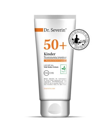 Dr. Severin SPF 50+ kids sunscreen | LSF SPF 50+ very high protection | Suitable for sensitive baby skin | vegan