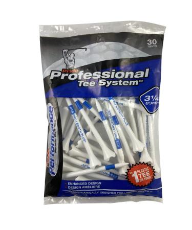 Pride Professional Tee System Plastic Golf Tees, 3-1/4 inch - 30 count (Blue),EV31430