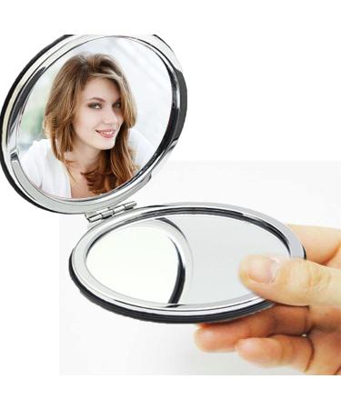 Makeup Mirror Compact Mirror Mini Small Round Makeup Mirror Pocket Mirror Double Sided Mirror Travel Makeup Mirror Portable Folding Mirror for Travel Birthday - Buy Online on GoSupps.com