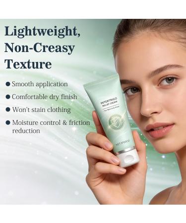 2PCS Intertrigo Cream Intertrigo Relief Cream Skin Fold Care & Chafing Support Cream Moisture and Friction Control Quickly Soothes Skin Fast-Drying Non-Greasy Formula for Friction-Prone Areas - Buy Online on GoSupps.com