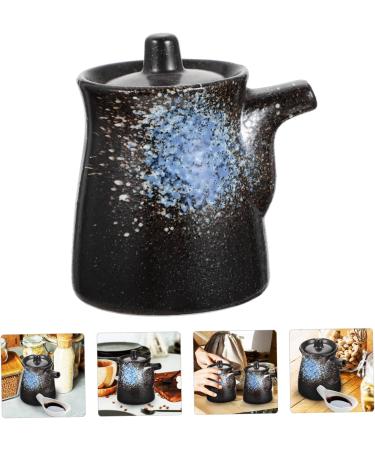 Zerodeko 3pcs Soy Sauce Pot Vinegar Pot Soya Sauce Dispenser Sauce Pan with Lid Salad Dressing Oil Cruet Salt Vinegar Container Maple Syrup Dispenser Seasoning Ceramics Bottle 10X8.5X7CMx3pcs Bluex3pcs - Buy Online on GoSupps.com
