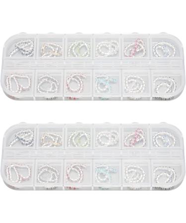 2 Boxes Nail Art Rhinestones Chains Multifunction 12 Colors Metal Bling Decal DIY Fingernails Charms for Acrylic Nails Nail Art Decoration Nail Art Accessories for Nail Salon Home - Buy Online on GoSupps.com