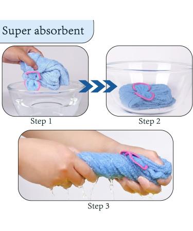 9-Piece Microfiber Fast Drying Turban Set | Super Absorbent Soft Hair Towel with Clip | Perfect for Long & Thick Hair | Ideal for Women & Girls - Buy Online on GoSupps.com