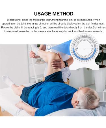 Buy Therapy Inclinometer | ROM of Motion Angle Finder for Joint Mobility - Accurate Measuring Instrument for PT Professionals - Buy Online on GoSupps.com