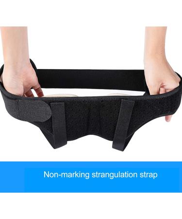 Adjustable Hernia Support Belt for Men - Dual Shape Pads Removable Compression Ideal for Single & Double Inguinal Hernia - Buy Online on GoSupps.com