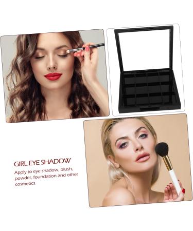 OHPHCALL 1pc 12 Empty Eye Shadow Pallet Empty Eye Shadow Case Makeup Palettes Loose Powder Organizer Black - Buy Online on GoSupps.com