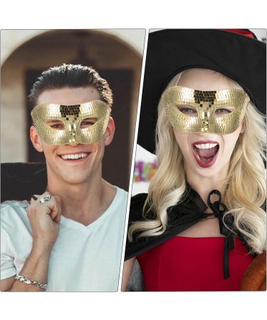 Alipis Disco Ball Glitter Mask | Shiny Music Half Face Mask for Halloween & Carnival | Cool Masquerade Accessory - Buy Online on GoSupps.com