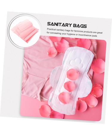 TOYANDONA Mini Essentials 100pcs Travel Underwear Storage Bag - Pink Plastic Napkin Disposal Pouch with Vomit Bag - Travel Necessities and Disposal Bags - Buy Online on GoSupps.com