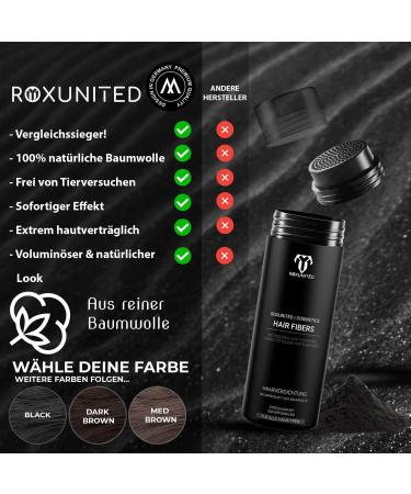 ROXUNITED Cosmetics Cosmetics Hair powder for hair compaction hair filler for men and women volume attachment pump spray attachment 275 black - Buy Online on GoSupps.com