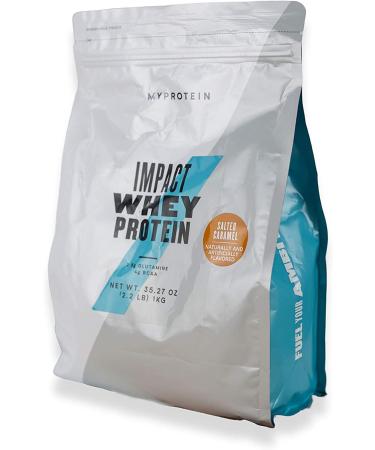 Myprotein Impact Whey Protein Powder - Salted Caramel 2.2lb (40 Servings) - Buy Online on GoSupps.com