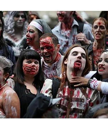 Realistic Fake Blood Makeup 0.35oz - Dripping Liquid for Halloween Cosplay & Theatrical - Washable Vegan & Cruelty-Free - Buy Online on GoSupps.com