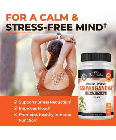 Extra Strength Ashwagandha Capsules (2 Month Supply) Plus Turmeric Curcumin with Black Pepper Extract 1500mg Complex (1 Month Supply) - Buy Online on GoSupps.com