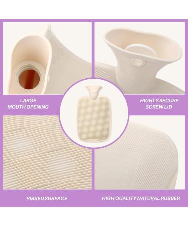 Cooyou 2L Hot Water Bottle with Fluffy Cover - Purple | Hot & Cold Compress for Pain Relief - Buy Online on GoSupps.com