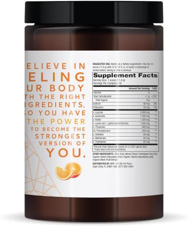 Dr. Mercola Pure Power Essential Amino Acids with BCAA - Orange Flavor 12.3 oz | 30 Servings Non-GMO Sugar-Free NSF Certified for Sport - Buy Online on GoSupps.com