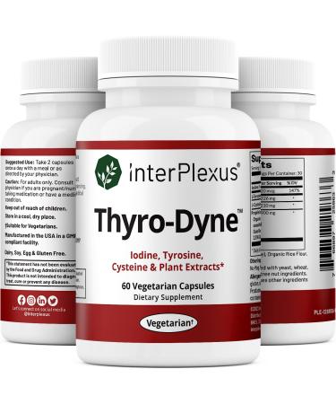 InterPlexus Thyro-Dyne 60 Capsules - Supports Thyroid Health & Energy - Buy Online on GoSupps.com