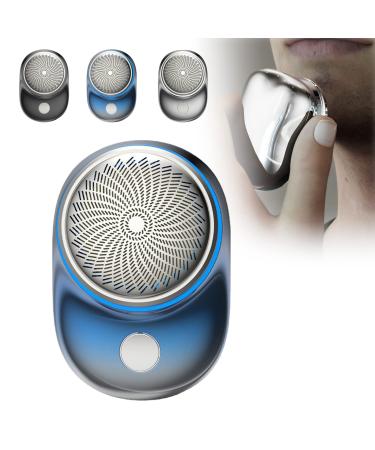 2023 Powerful Storm Shaver for Men Mini-Shaver Portable Electric Shaver Mini Afeitadora Electrica para Hombre Portable Electric Shaver for Men (Blue)