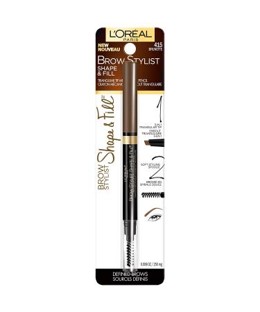 L'Oreal Brow Stylist Shape & Fill 415 Brunette - 0.008 oz | Perfect Eyebrow Makeup - Buy Online on GoSupps.com
