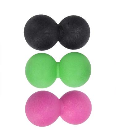 Verdant Touch TPR Massageball TPR Yoga Massage Ball Set Establable Fitness Body Fascia Exercise Ball Black Rose Red Green Muscle Relax Tool