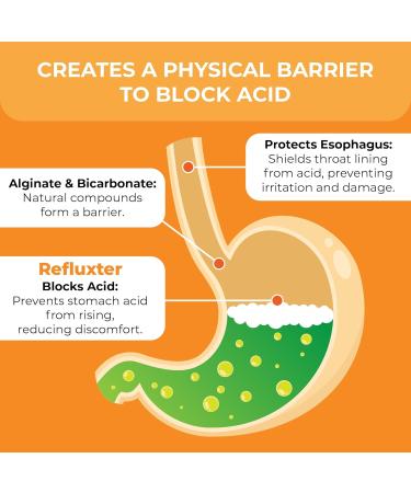 Nutritist Refluxter Sodium Alginate Capsules Natural Acid Reflux & GERD Relief Supplement. Supports LPR Silent Reflux Heartburn Indigestion. Alginate Therapy. Alginato de Sodio. Made in USA - Buy Online on GoSupps.com