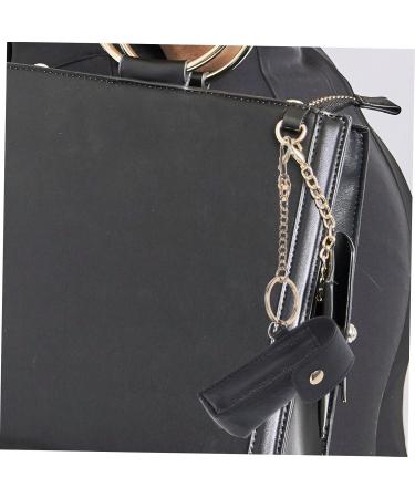 GALPADA 2pcs Lipstick Organizer Bag | Mini Makeup Wallet & Keychain | Leather Lip Balm Pouch for Ladies - Buy Online on GoSupps.com